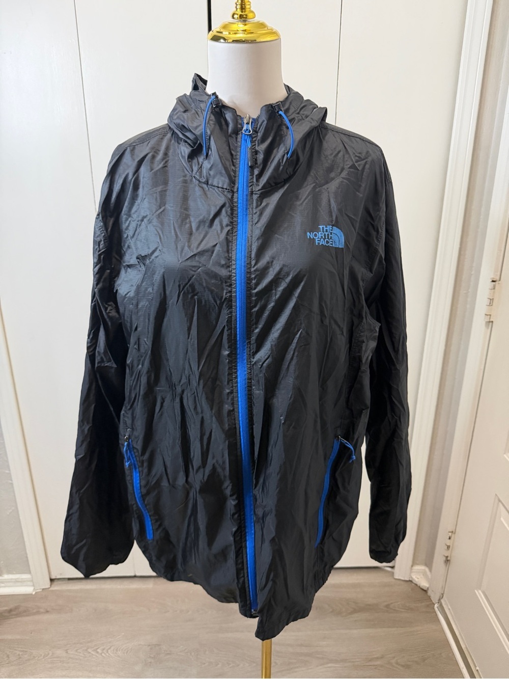 The North Face Black Ski/Snow Jacket with Blue Accents